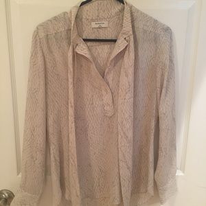 Aritzia XS Snake Print Blouse